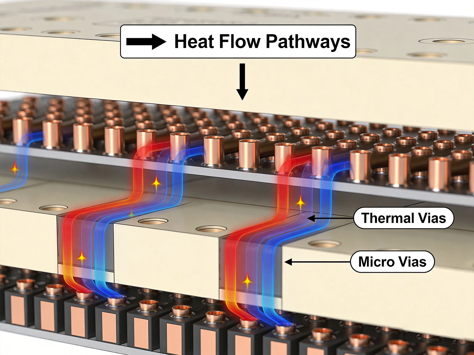 The Role of Thermal Vias in Dissipating Heat from HDI Boards
